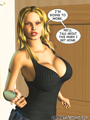 BlacknWhite-3D Parole Officer 07 Interracial Comics comics