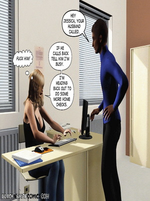 BlacknWhite-3D Parole Officer 36 Interracial Comics comics