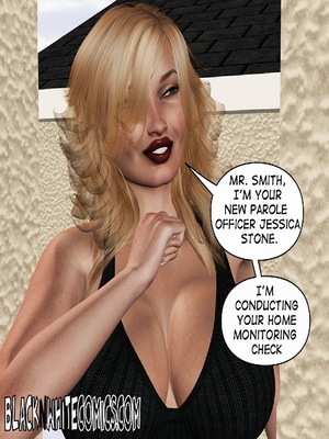 BlacknWhite-3D Parole Officer 39 Interracial Comics comics