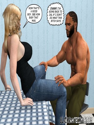 BlacknWhite-3D Parole Officer 45 Interracial Comics comics