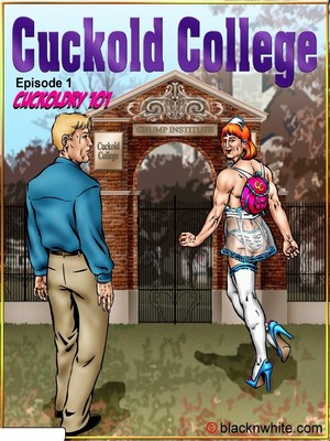 Porn Comics - Cuckold College 1 & 2- BlacknWhite Interracial Comics