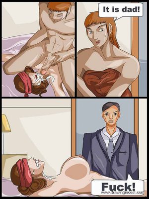 DrawingIncest- Son catches his mom finding satisfaction 15 Incest Comics comics