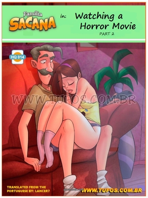 Porn Comics - Family Sacana 14-(English) Watching Horror Movie 2  Comics