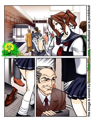 Shemale Cartoon Surprise - Innocent Dickgirl- Surprise In the Bus (Porncomics) | HD Hentai Comics