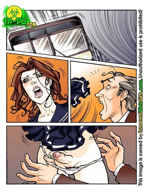 Innocent Dickgirl- Surprise In the Bus 04 Porncomics comics