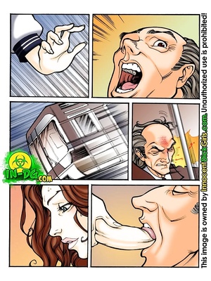 Innocent Dickgirl- Surprise In the Bus 08 Porncomics comics
