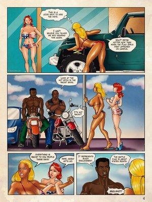Kaos- Flag Girls Get Fucked 05 Interracial Comics comics