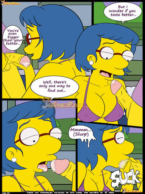 Learning with Mom- The Simpsons 16 Incest Comics comics
