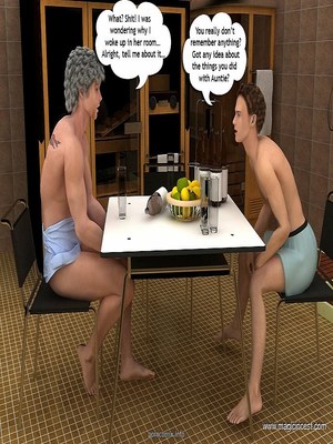 Magic Incest – Auntie gonna play with bro and nephew 02 Incest Comics comics