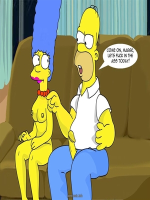 Porn Comics - Marge Simpson Does Anal Adult Comics