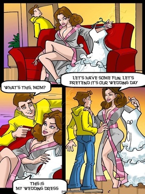 Porn Comics - Mom-Son – Fake wedding  Comics