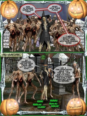 Ms Americana and Got Gal- Nightmare Witch 18 3D Porn Comics comics