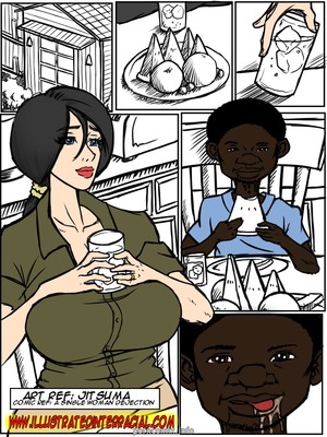 Porn Comics - No Words-Illustrated interracial Interracial Comics