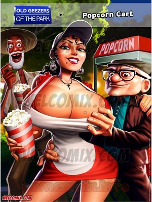 Porn Comics - Old Geezers of Parks- Popcorn Cart  Comics