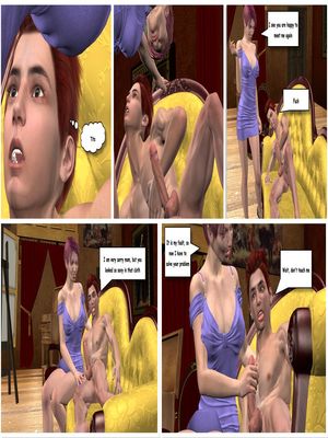 Posing for my mother 08 3D Porn Comics comics