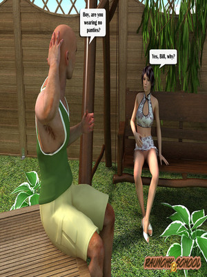 Raunchy School – Barbecue Picnic 09 3D Porn Comics comics