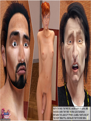 Shemale 3D- Church Threesome 10 3D Porn Comics comics
