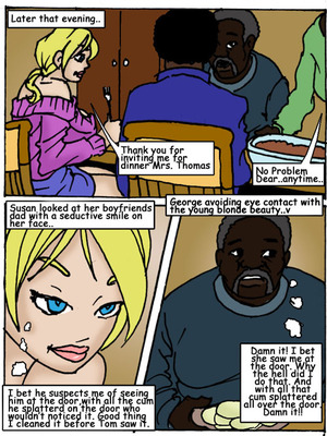 Blonde Interracial Cartoon Comic - Son's Hot Little Blonde- Illustrated interracial Interracial Comics | HD  Hentai Comics