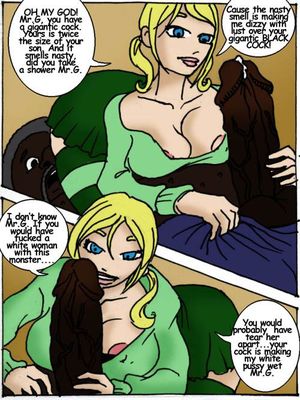 Son’s Hot Little Blonde- Illustrated interracial 15 Interracial Comics comics