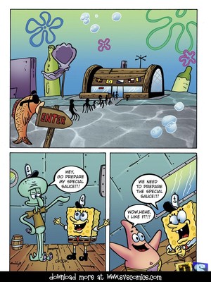 Porn Comics - Spongebob and a Sexy Squirrel Adult Comics