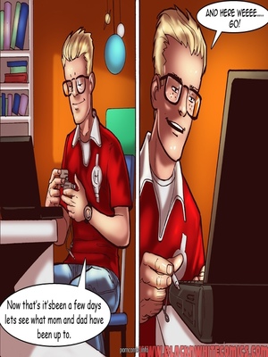 Spy Camera Surprise- BNW 07 Interracial Comics comics