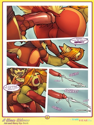 Tail Heat- A Warm Welcome,Bonk 08 Furry Comics comics