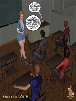 Teacher Dolores- Learning a Lesson (Pig King) 04 Interracial Comics comics