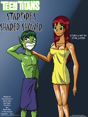 Porn Comics - Teen Titan- Starfireus Shared Shower Adult Comics