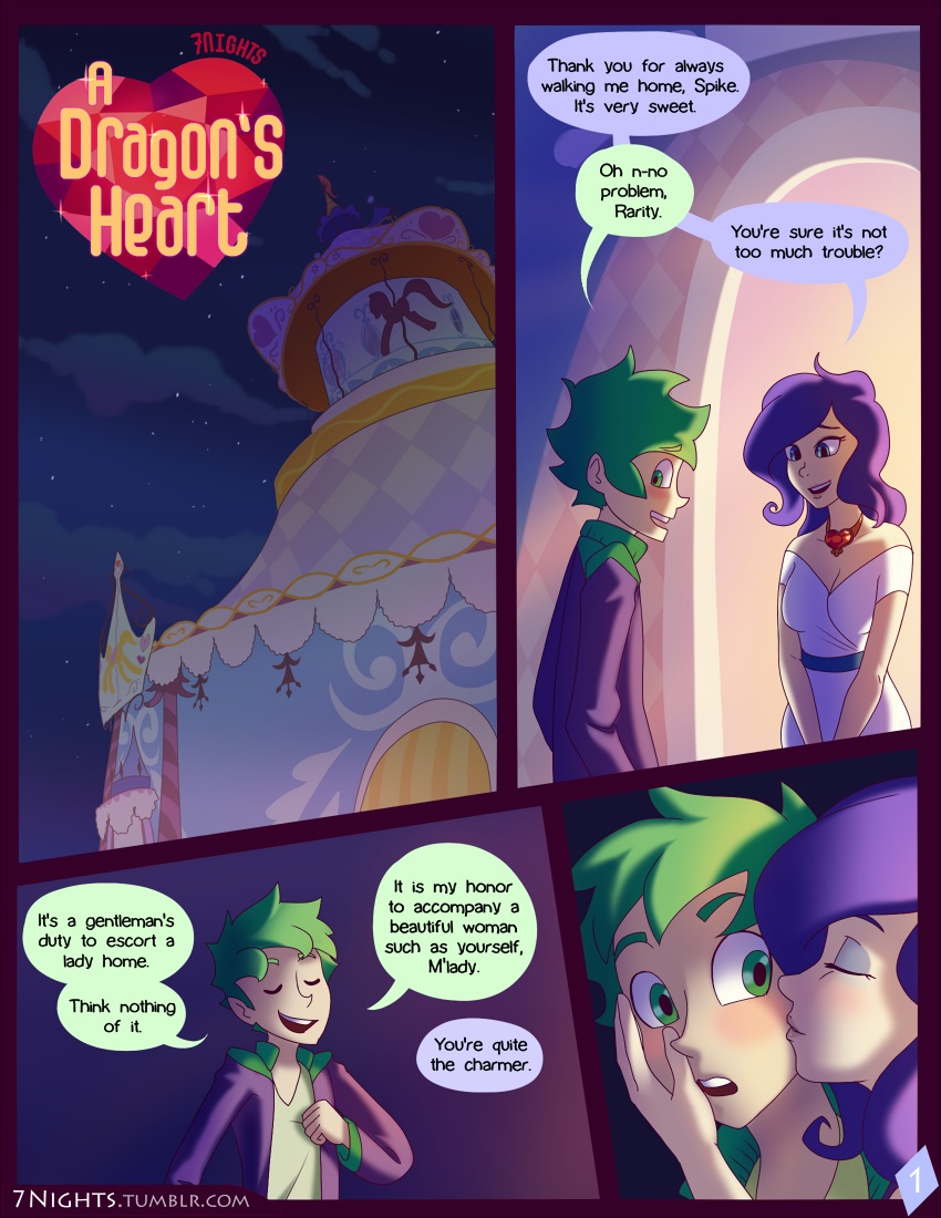 A Dragon’s Heart – My Little Pony Adult Comics 001