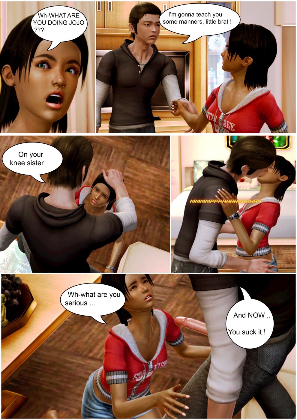 Adopted child’s love for his sister- Wolfyperv 3D Porn Comics 018