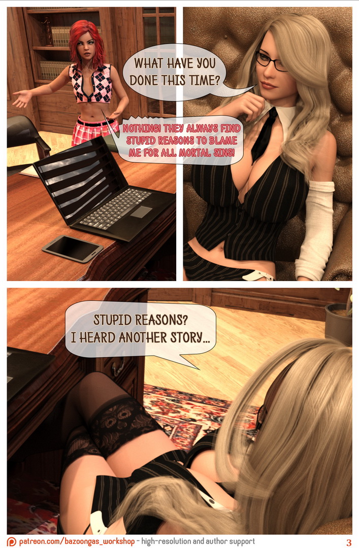 Bazoongas Workshop- Teacher’s Pet 3D Porn Comics 004