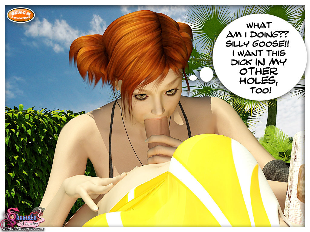 Bench Adventure – Shemale 3D Futanari 3D Porn Comics 016