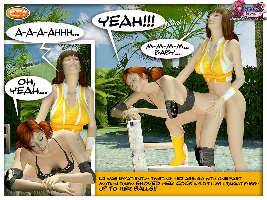Bench Adventure – Shemale 3D Futanari 3D Porn Comics 018
