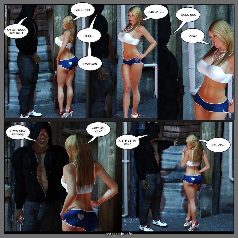 Blacknwhite – I Need A Phone Interracial Comics 002