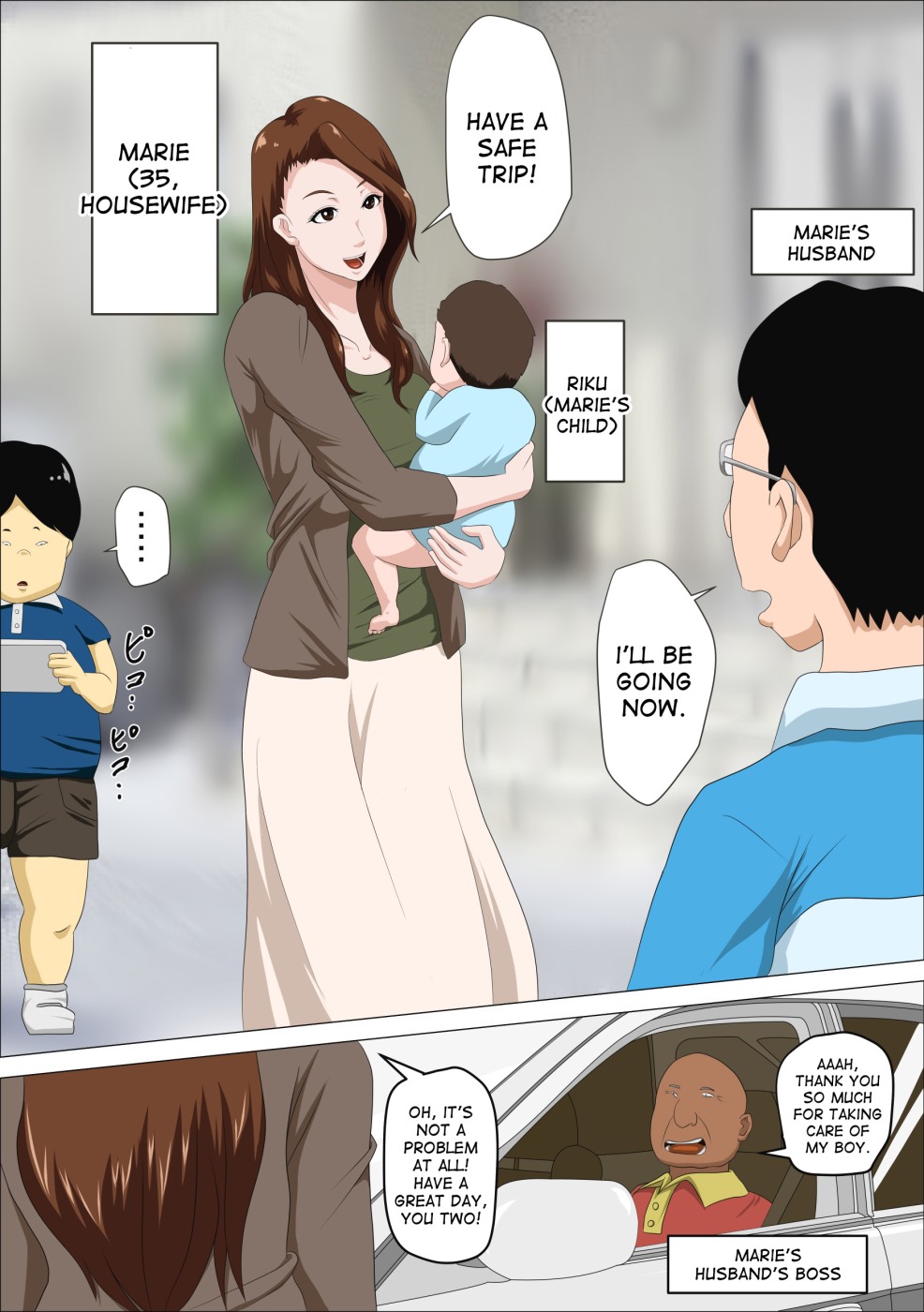 Boss’s Son Was Suck My Tits Hentai Manga 002