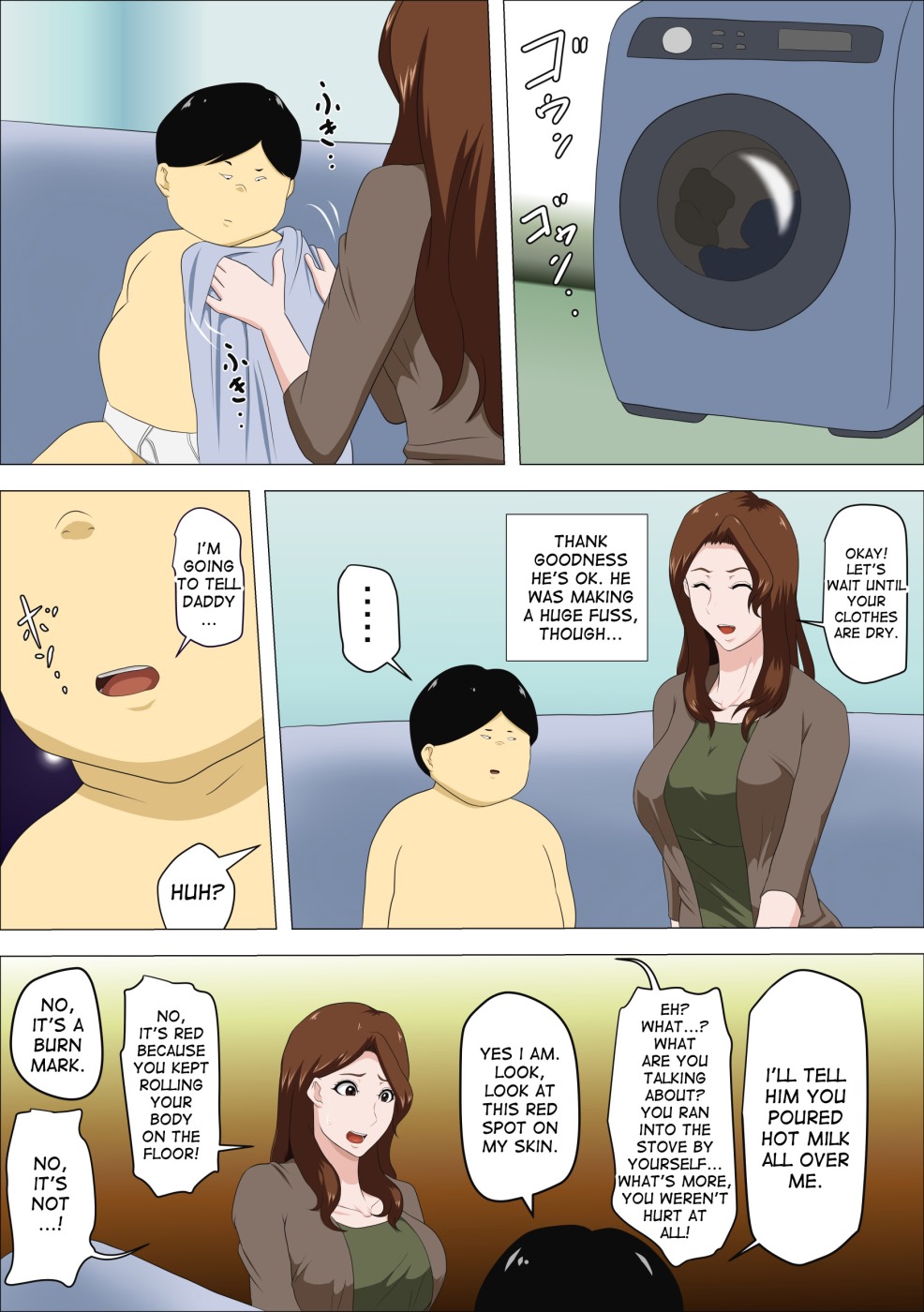 Boss’s Son Was Suck My Tits Hentai Manga 010