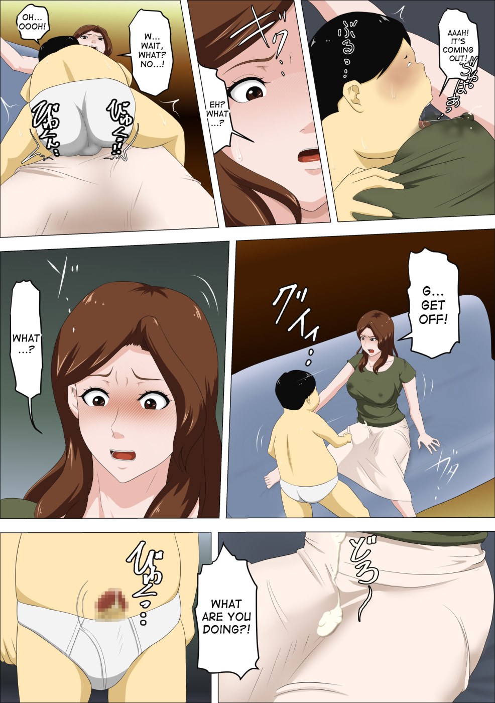 Boss’s Son Was Suck My Tits Hentai Manga 015