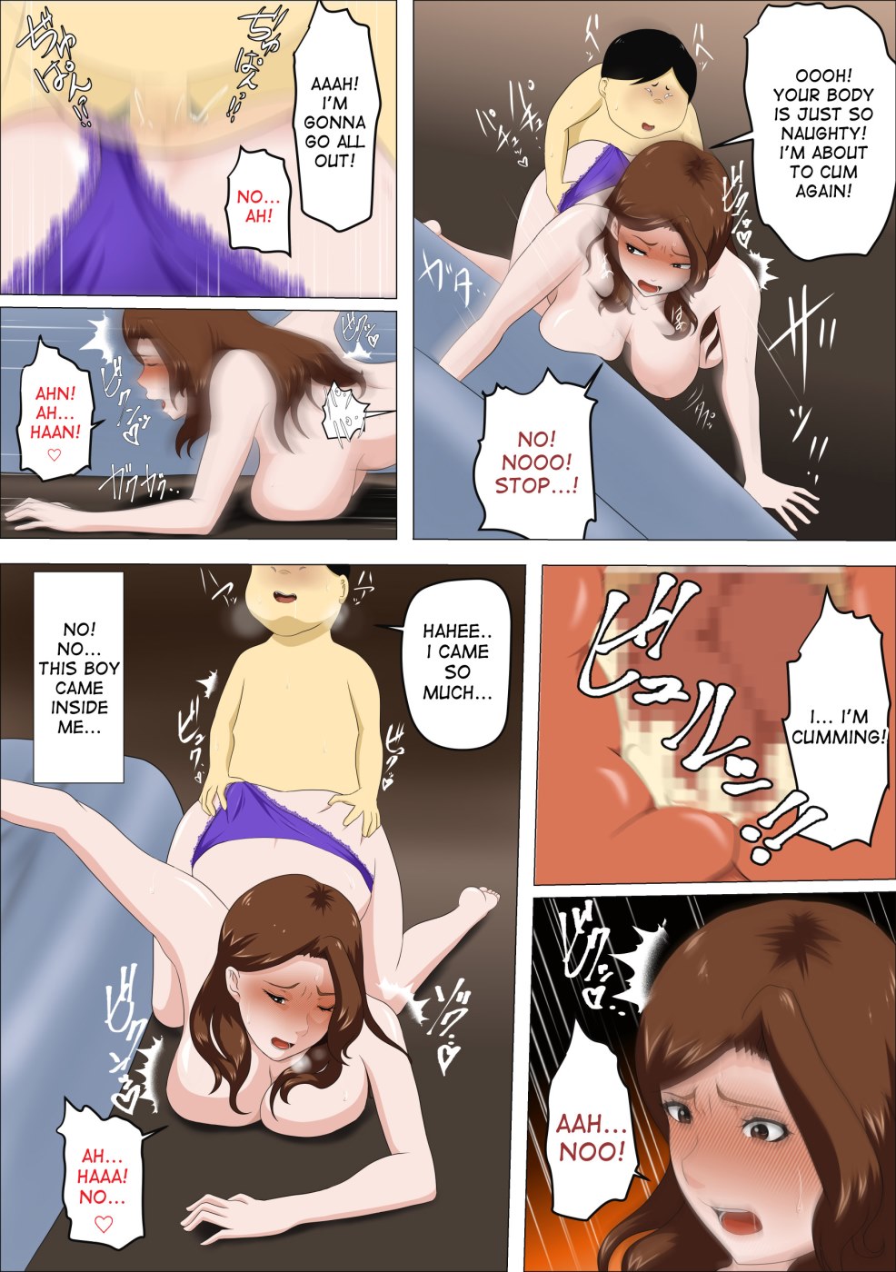 Boss’s Son Was Suck My Tits Hentai Manga 026