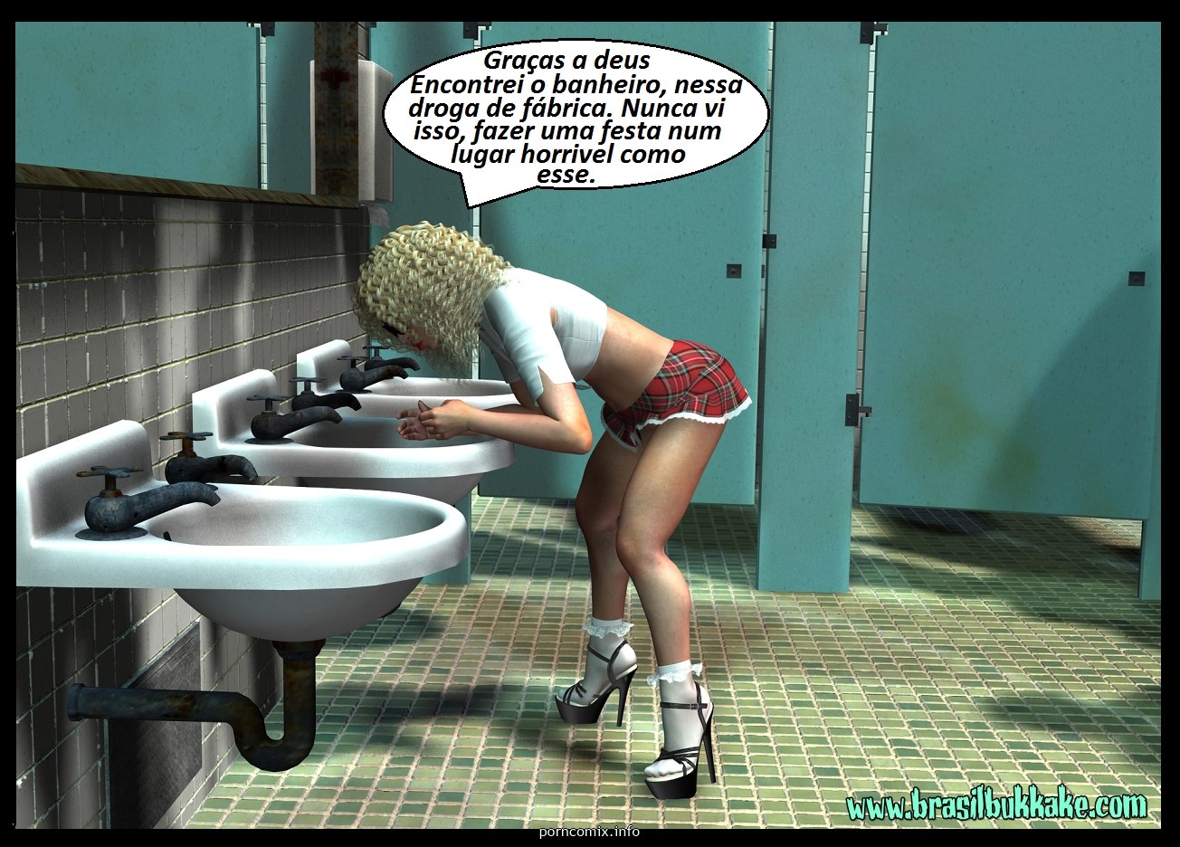 Brasilbukkake – Tratamento Surpresa 3D Porn Comics 002