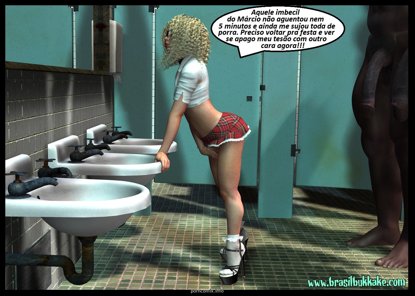 Brasilbukkake – Tratamento Surpresa 3D Porn Comics 004