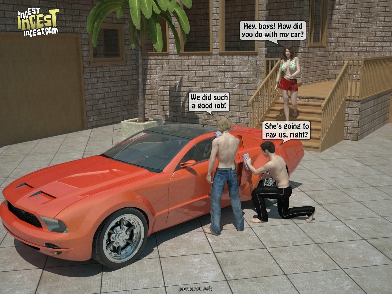 Brother + Sisterus Car 3D Porn Comics 001