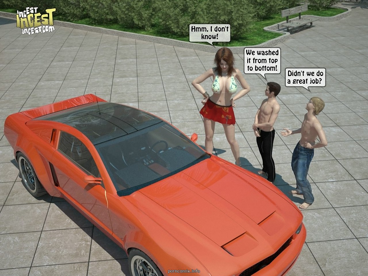 Brother + Sisterus Car 3D Porn Comics 002