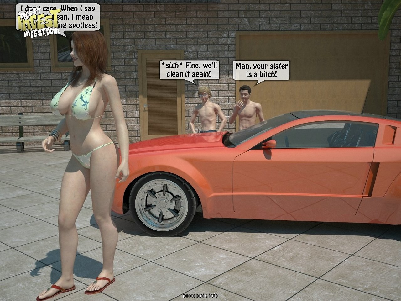 Brother + Sisterus Car 3D Porn Comics 005