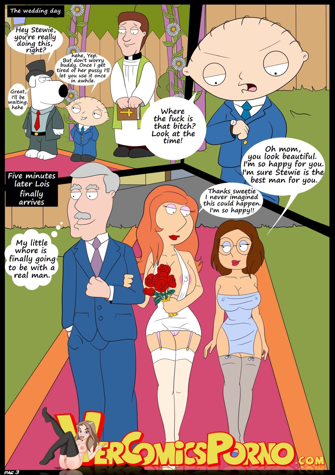 Croc-Baby’s Play 6 The Wedding- Family Guy  Comics 004