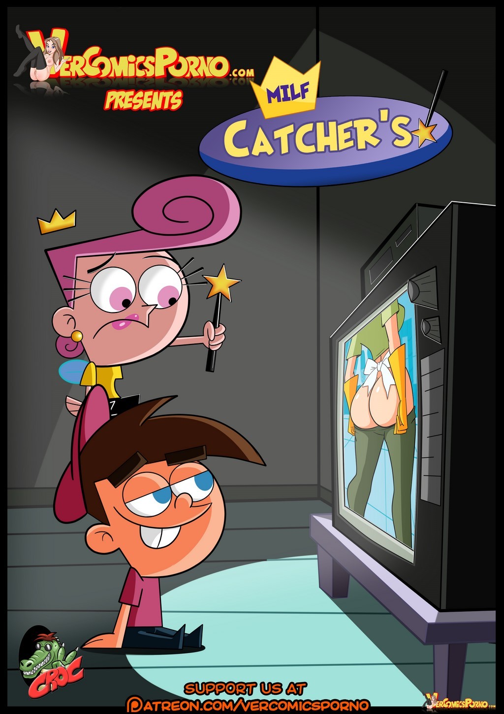 Croc- Milf Catcherus- [Fairly OddParents]  Comics 001