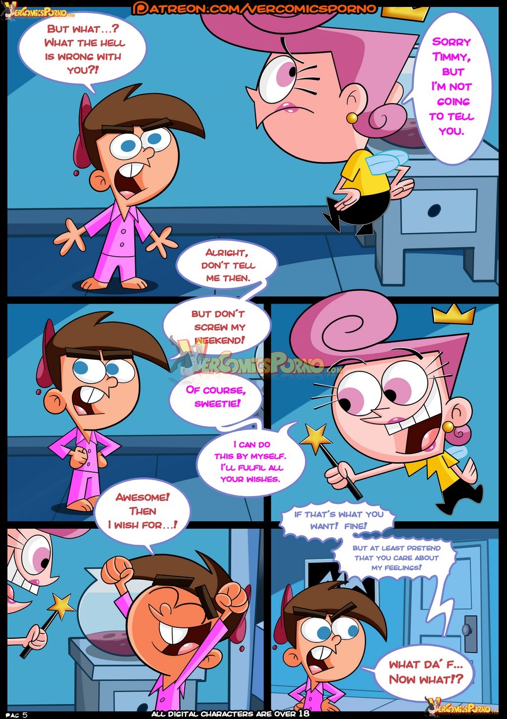 Croc- Milf Catcherus- [Fairly OddParents]  Comics 006