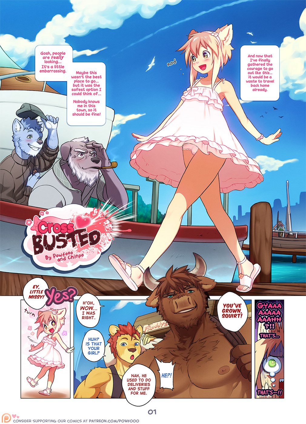Cross Busted – Powfooo Adult Comics, Furry Comics 001