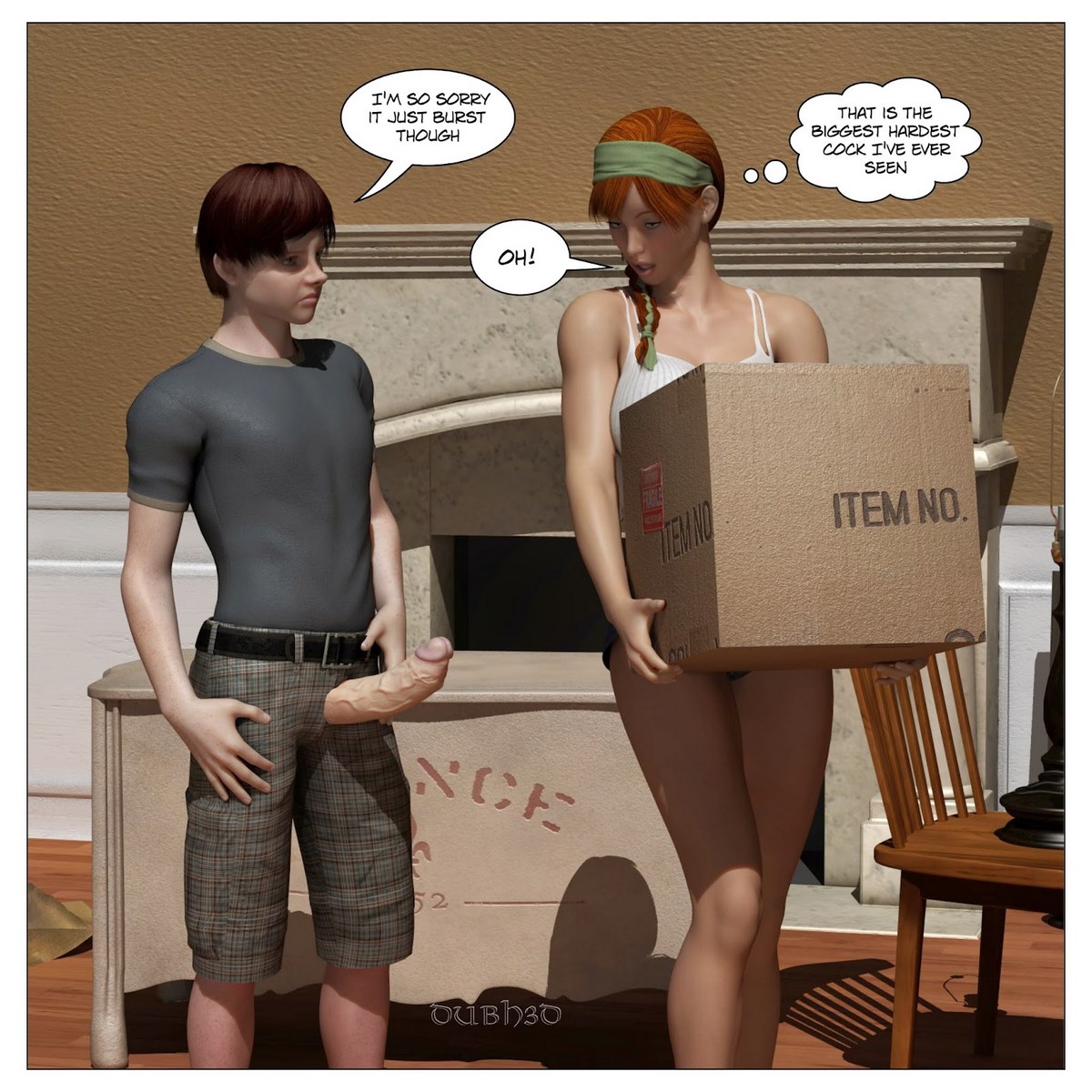 Dubh3d – Moving Red 3D Porn Comics 005