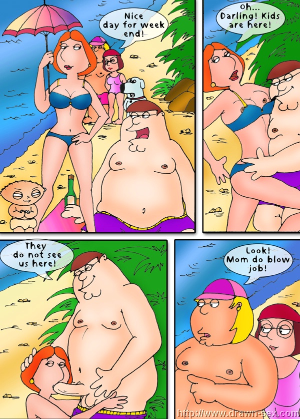 Family Guy – Beach Play,Drawn Sex Adult Comics 001