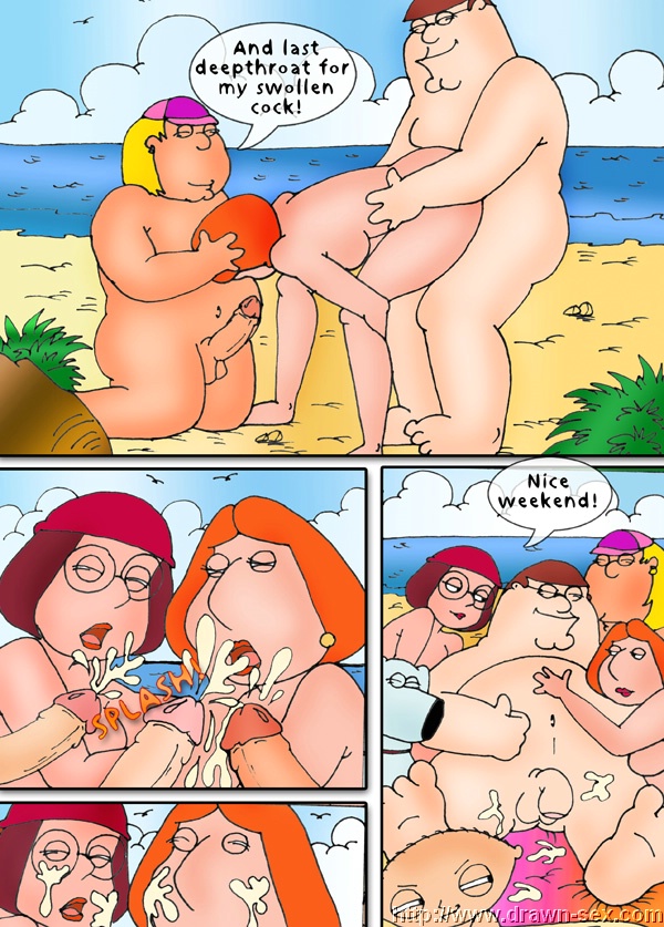 Family Guy – Beach Play,Drawn Sex Adult Comics 016